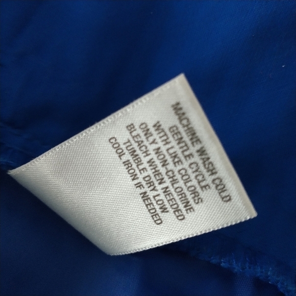 Dress Barn Blue Lightweight Cotton Spandex Open Front Jacket XL - Picture 8 of 10